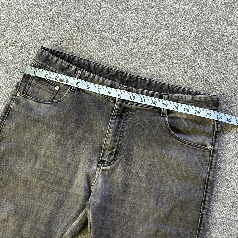 Prada Jeans Mens 36x31 Gray Medium Wash Slim Skinny Denim Plaid Lined Italy